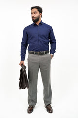 Navy Blue Formal Cotton Shirt