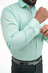 Mint Green Formal Cotton Shirt