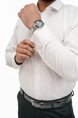 White Formal Cotton Shirt