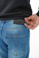 Relaxed Fit Cargo Denim