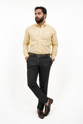 Yellow Formal Cotton Shirt