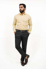Yellow Formal Cotton Shirt