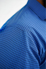 Blue Check Formal Cotton Shirt