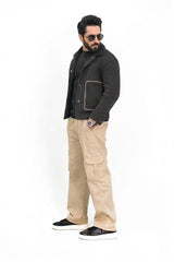 Beige Baggy Trouser
