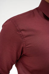 Maroon Formal Cotton Shirt