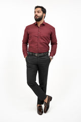 Maroon Formal Cotton Shirt