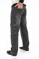 Charcoal Cargo Denim