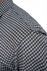 Black Check Formal Cotton Shirt