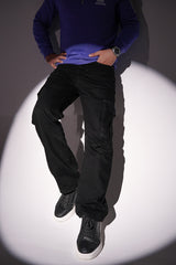 Classic Black Cargo Denim
