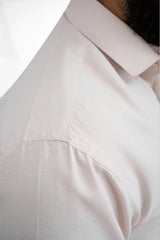 Light Peach Formal Cotton Shirt