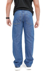 Loose Fit Patch Pocket Denim