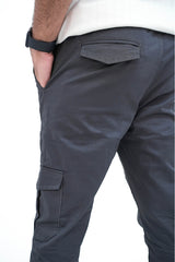 Dark Grey Cargo Trouser - Gripped Fit