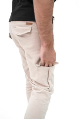 khaki beige Cargo Trouser - Gripped Fit