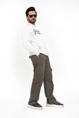 Olive Baggy Trouser