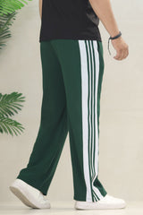 Adds Straight Side Lining Loose Baggy Trouser