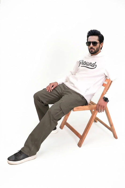Olive Baggy Trouser