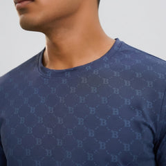 Imported Dry-Fit Tee - Mid Blue