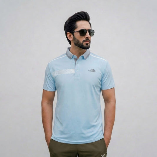 Imported Dry-Fit Polo - Sky Blue