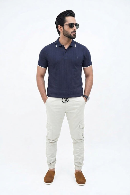 Light Beige Cargo Trouser