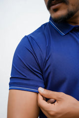 Imported Dry-Fit Polo - Shining Blue