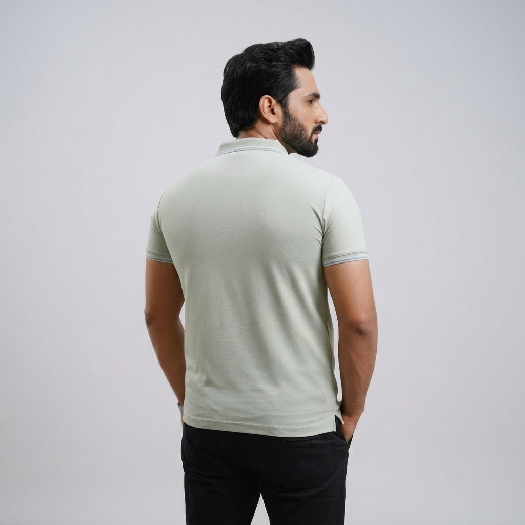 Imported Dry-Fit Polo - Mid Grey