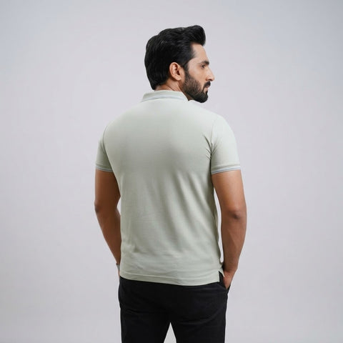 Imported Dry-Fit Polo - Mid Grey