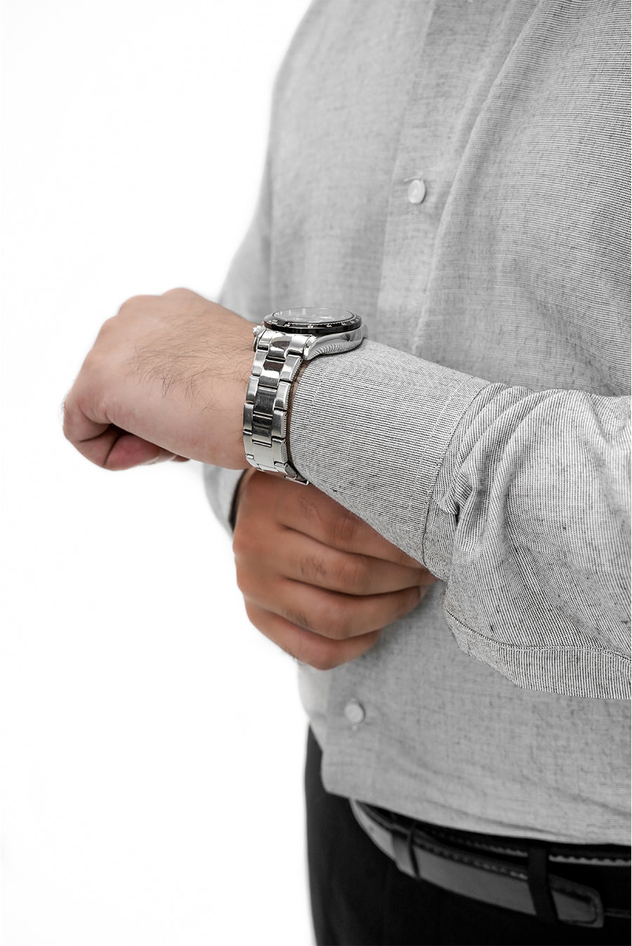 Grey Formal Cotton Shirt