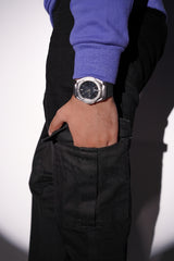 Classic Black Cargo Denim