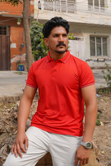 Imported Dry-Fit Polo - Red