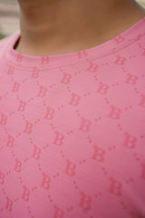 Imported Dry-Fit Tee - Baby Pink