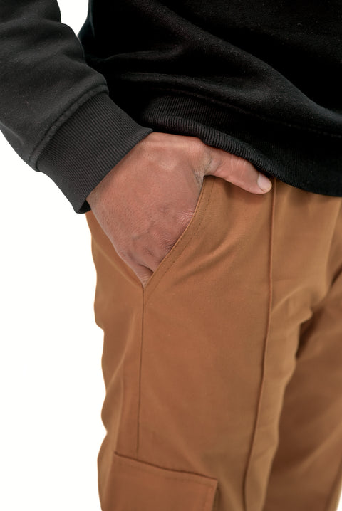 Orange Loose Fit Trouser — Wide Streetwear Cut | Premium Cotton Blend