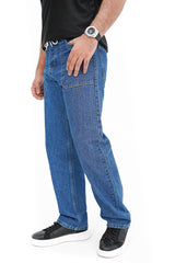 Loose Fit Patch Pocket Denim