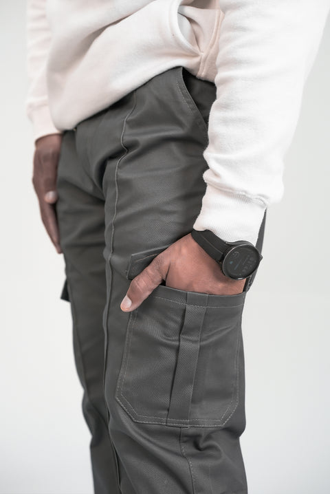 Shining Grey Loose Fit Trouser — Elevated Streetwear Cut | Premium Fabric