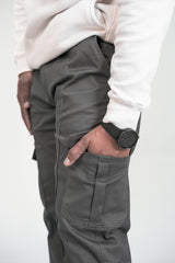 Shining Grey Loose fit Trouser