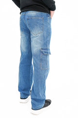 Relaxed Fit Cargo Denim
