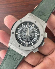 Hubolt Green Mechanical Dial Watch