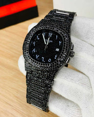 Patek Black Arabic Watch