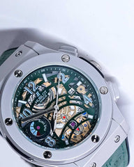 Hubolt Green Mechanical Dial Watch