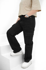 Classic Black Cargo Denim