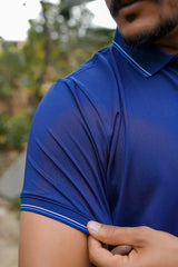 Imported Dry-Fit Polo - Shining Blue
