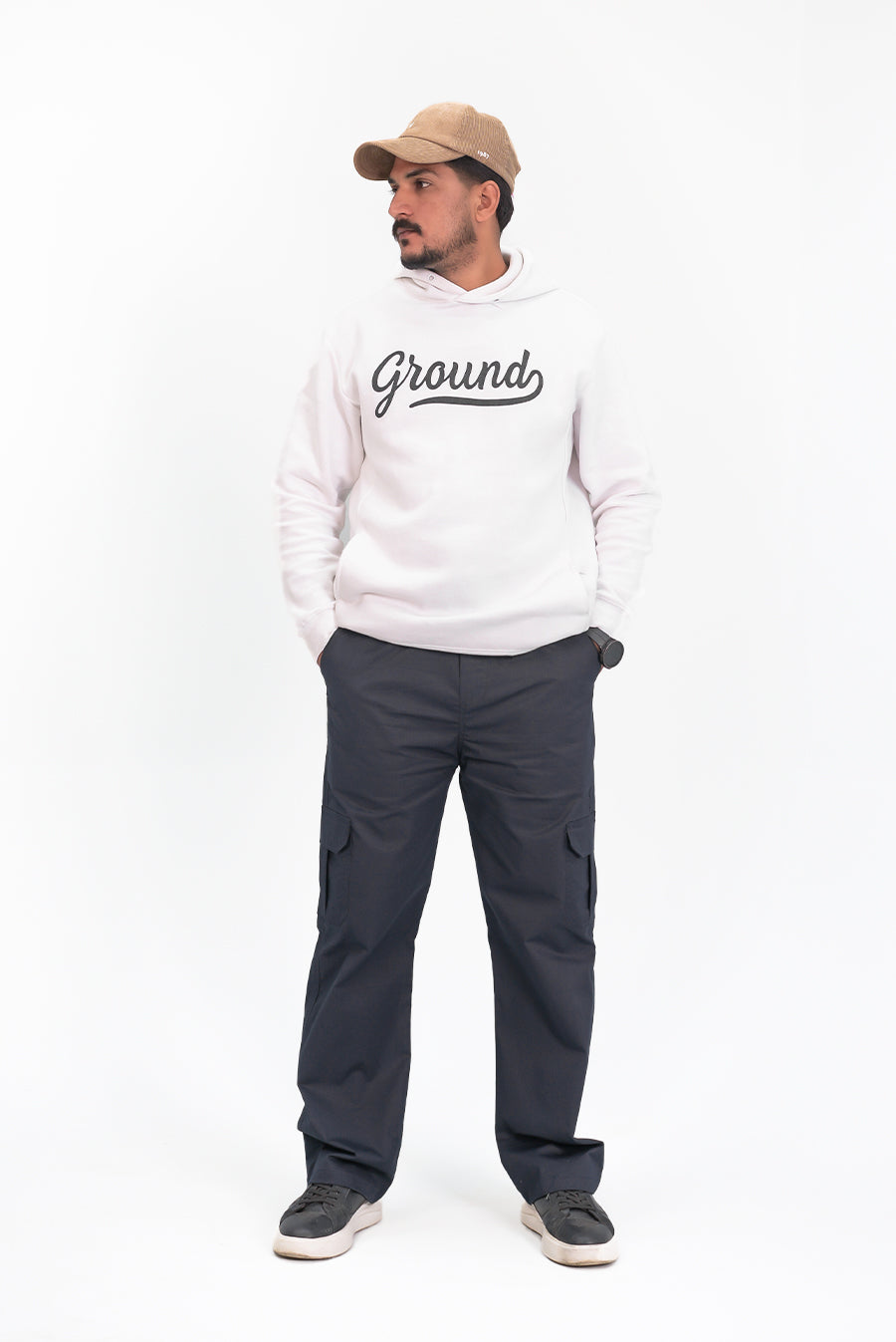 Navy Blue Baggy Trouser