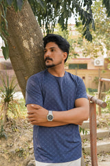 Imported Dry-Fit Tee - Mid Blue