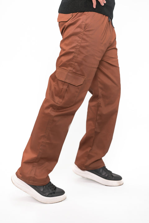 Orange Baggy Trouser — Relaxed Streetwear Fit | Premium Cotton Blend