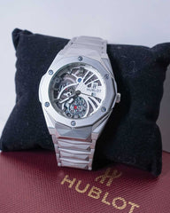 Hubolt Silver Mechanical Dial Watch