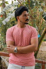 Imported Dry-Fit Tee - Baby Pink