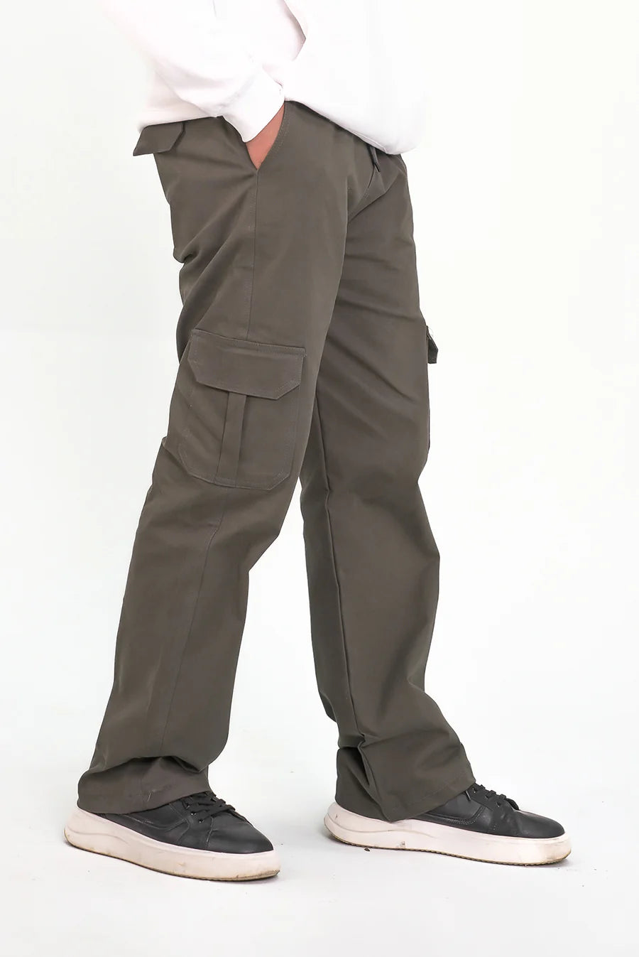 Olive Baggy Trouser