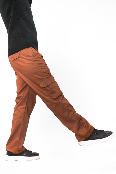 Orange Baggy Trouser — Relaxed Streetwear Fit | Premium Cotton Blend