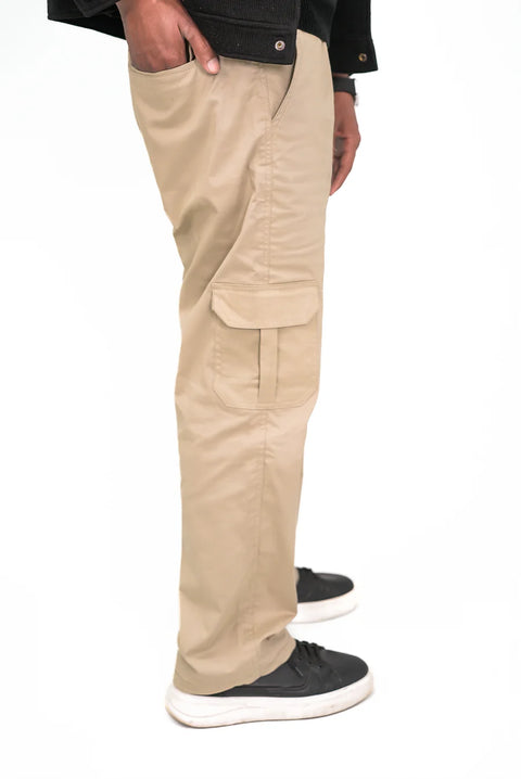 Beige Baggy Trouser — Relaxed Streetwear Fit | Premium Cotton Blend