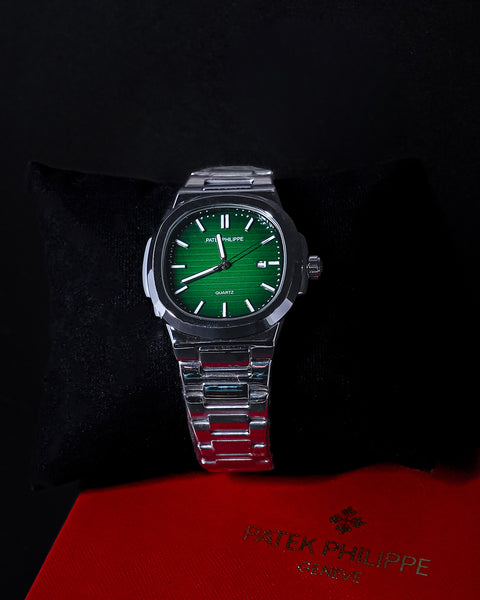 Patek Green Dial Watch — Gold Case | On-Trend Statement Piece