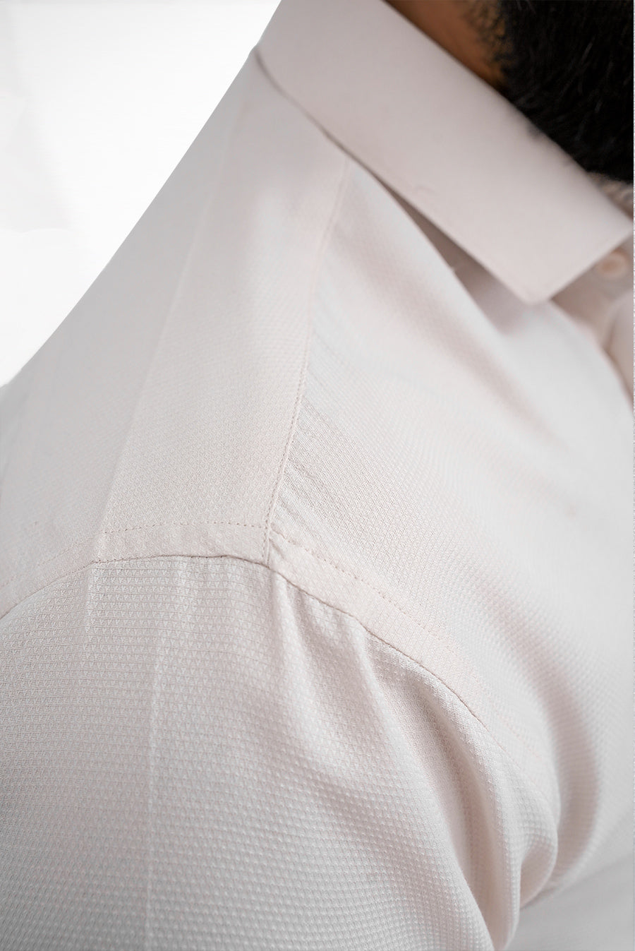 Light Peach Formal Cotton Shirt